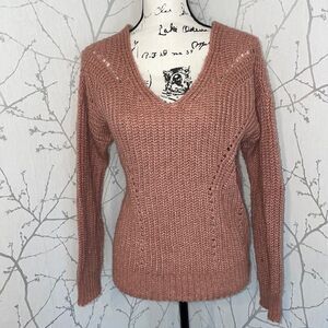 Pink Rose Women's Sweater in Dusty Pink
